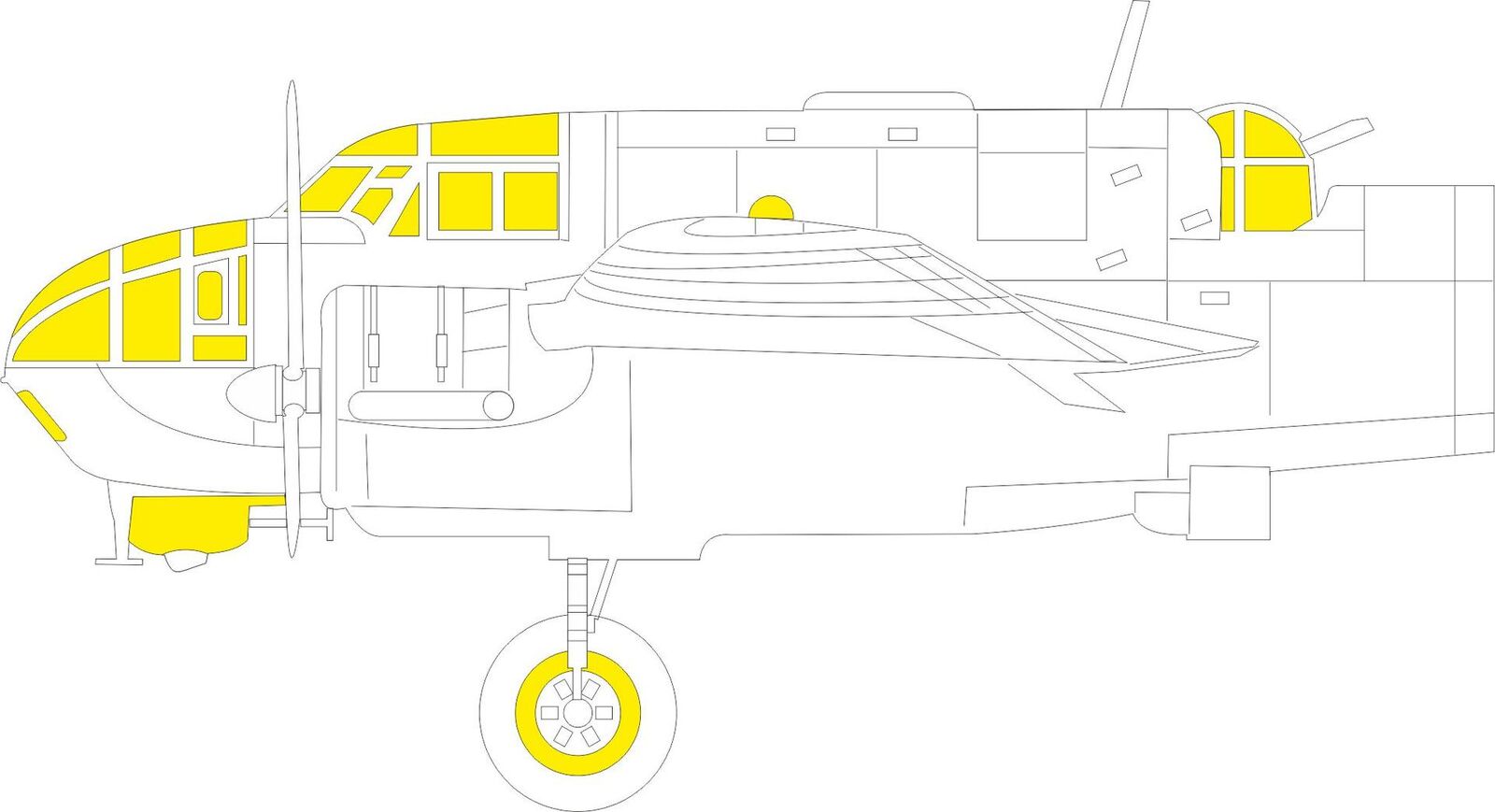 Eduard 1/48 Beaufort Mk. I Mask