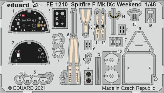 EDFE1210 Eduard 1/48 Spitfire F Mk.IXc Weekend Zoom set Eduard