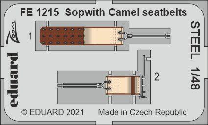 EDFE1215 Eduard 1/48 Sopwith Camel seatbelts STEEL Photo etched parts Eduard