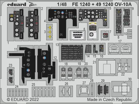 EDFE1240 Eduard 1/48 OV-10A Zoom set for ICM [FE1240] Eduard