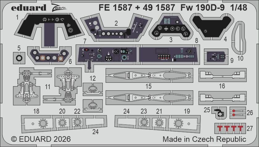 Eduard 1/48 Fw 190D-9 Zoom Set for Miniart