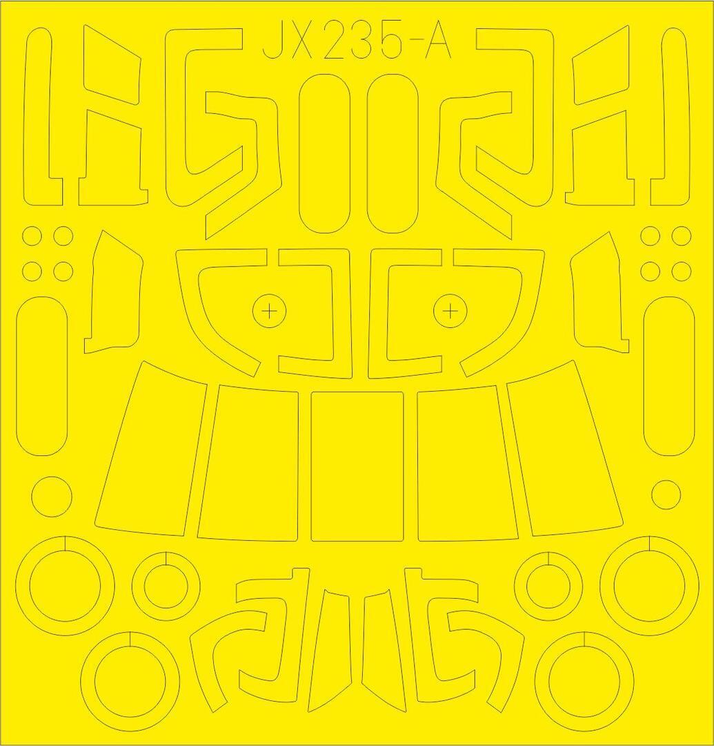 EDJX235 Eduard 1/35 MH-60L Mask Set (Kitty Hawk) Eduard