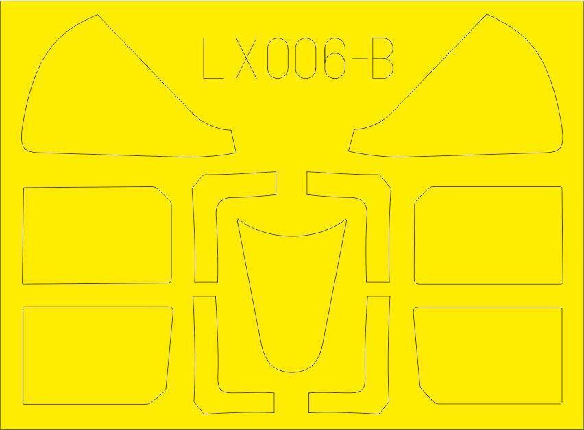 EDLX006 Eduard 1/24 F6F-5 TFace Mask Set (Airfix) Eduard
