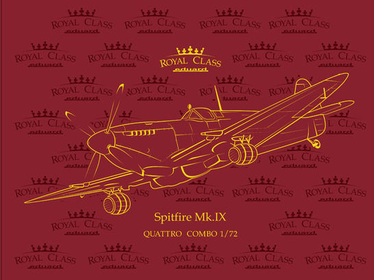 EDR0013 Eduard 1/72 Spitfire Mk.IX QUATTRO COMBO Plastic Model Kit Eduard