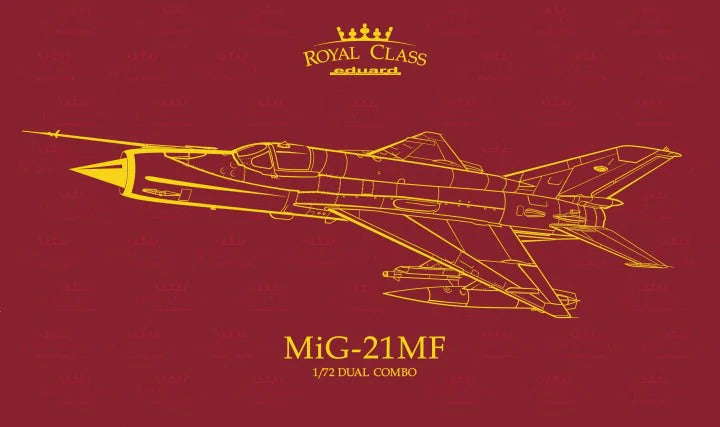 EDR0017 Eduard 1/72 MiG-21MF Dual Combo Royal Class Plastic Model Kit Eduard