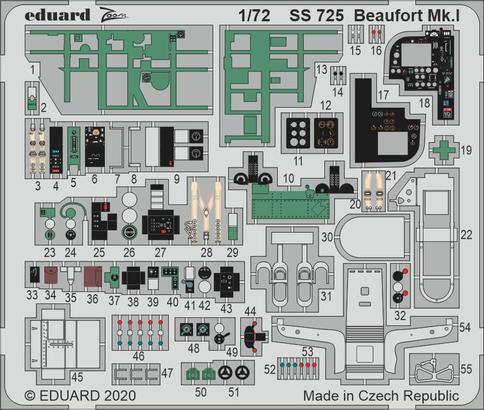 EDSS725 Eduard 1/72 Beaufort Mk. I Eduard