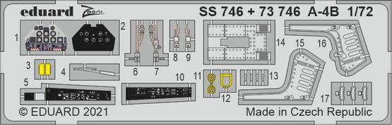 EDSS746 Eduard 1/72 A-4B Zoom set Eduard