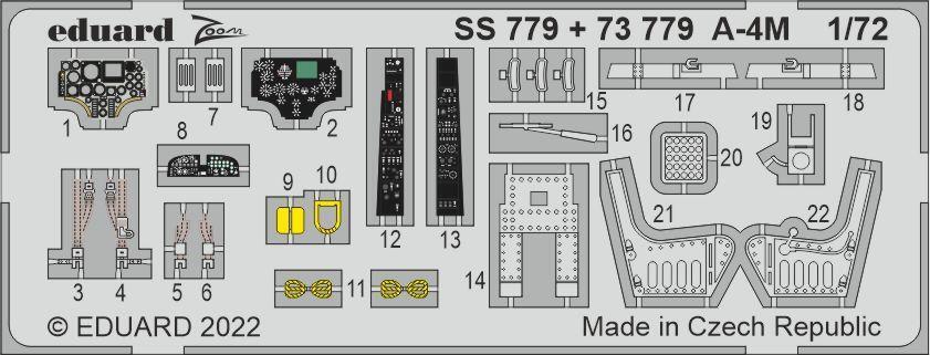EDSS779 Eduard 1/72 A-4M Zoom set [SS779] Eduard