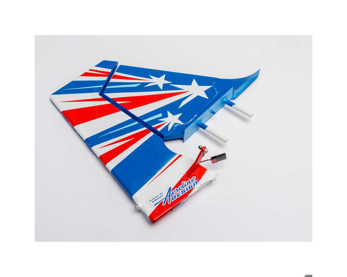 EFL-1059 E-Flite Vertical Stabilizer and Rudder with LED, Decathlon RJG E-FLITE