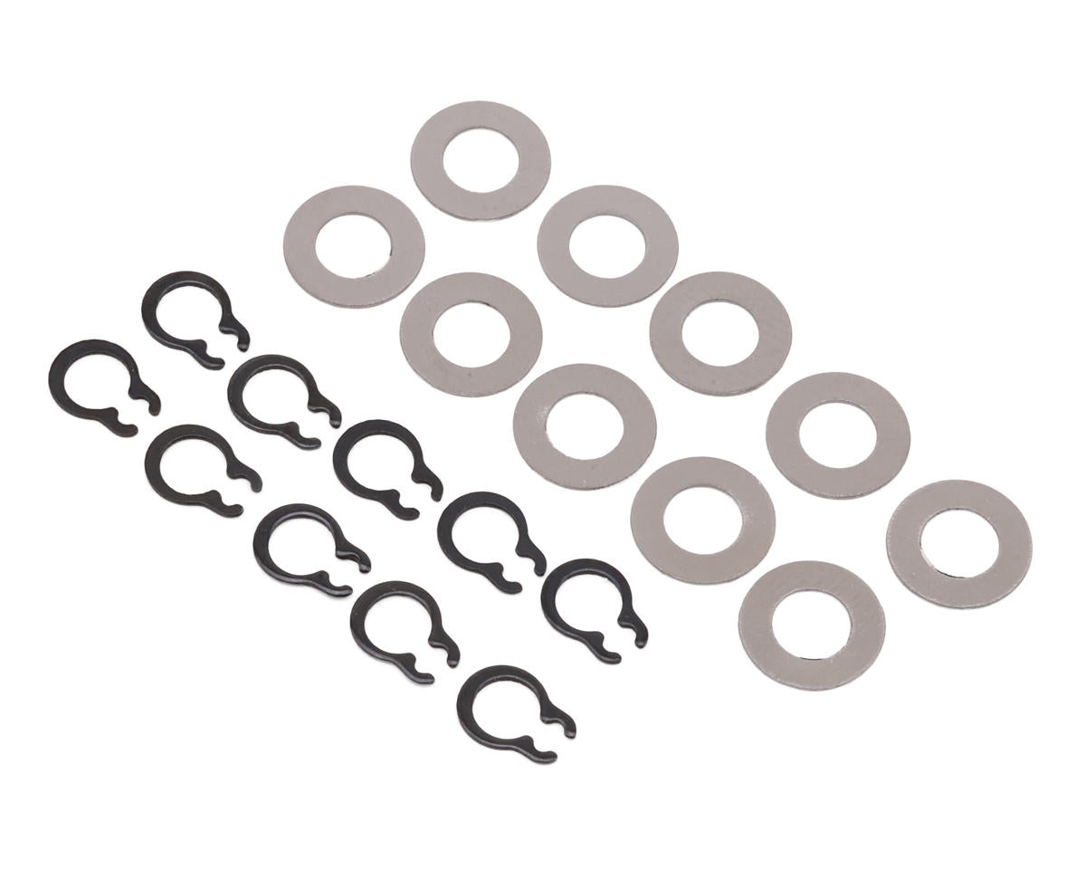 E-Flite Wheel Axle Circlips with Washers, 3mm, V1200 V2 - EFL-3620