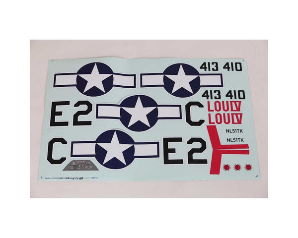 EFL01270 E-Flite Decal Set, P-51D 1.5m