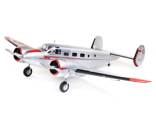 EFL106250 E-Flite Twin Beech D18 1.5m RC Plane, BNF Basic