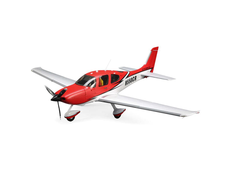 EFL15950 E-Flite Cirrus SR22T Red 1.5m V2 with Smart Technology, BNF Basic, EFL15950