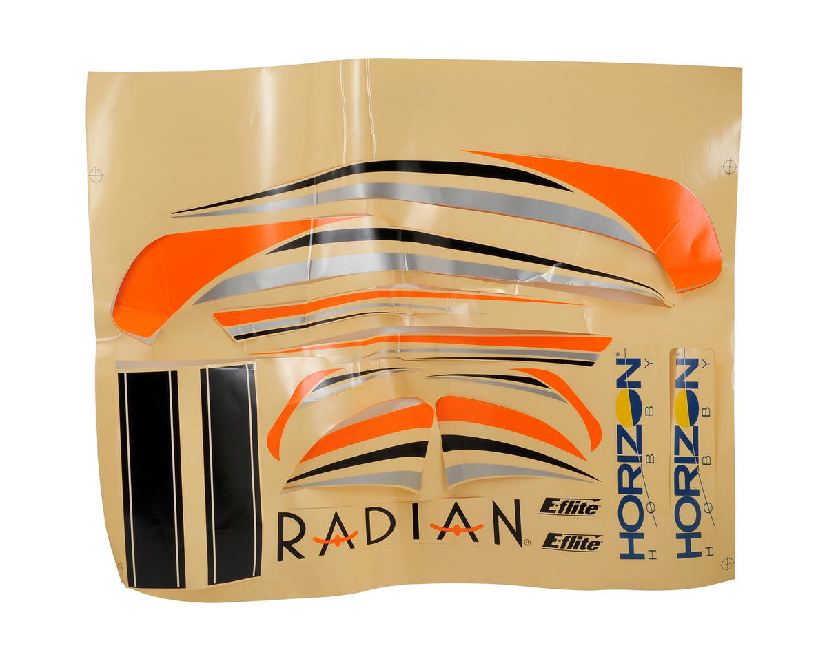 EFL4703 E-Flite Decal Sheet, Radian BNF E-FLITE