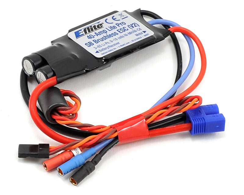 EFLA1040LB E-Flite 40A Lite Pro ESC, V2)