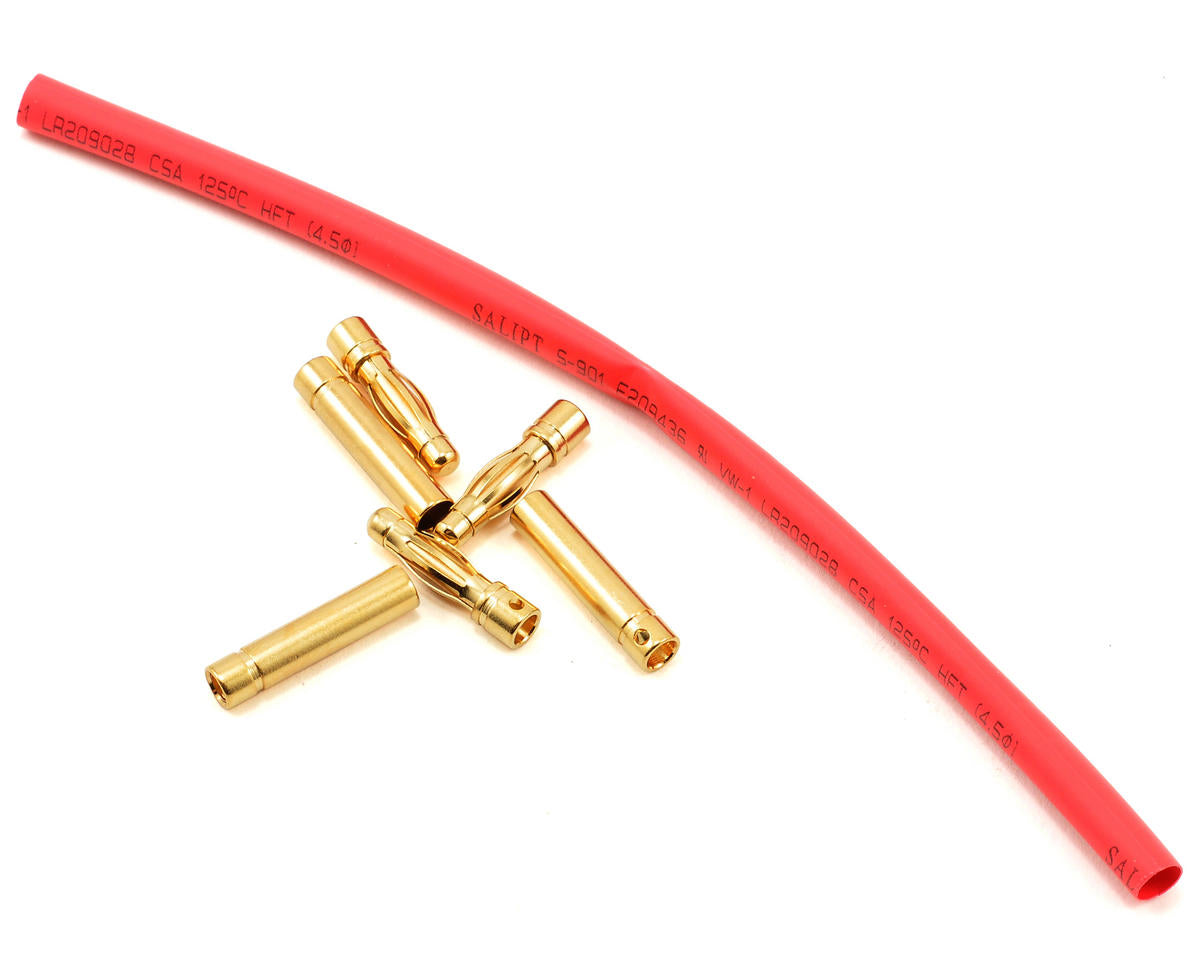 EFLA249 E-Flite Gold Bullet Connector Set, 4mm (3) E-FLITE