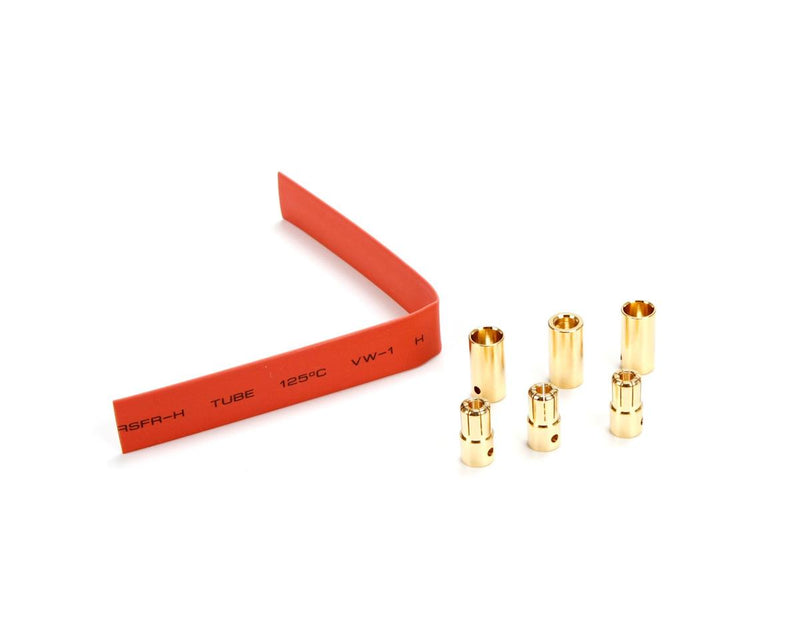 EFLA266 E-Flite Gold Bullet Connector Set, 6.5mm (3)