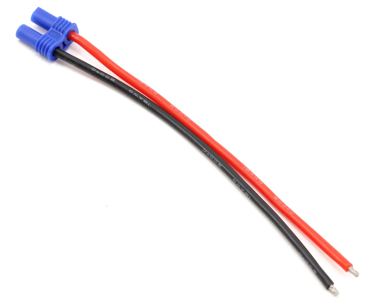 EFLAEC205 E-Flite EC2 Battery Connector with 4inch Wire, 18Awg E-FLITE