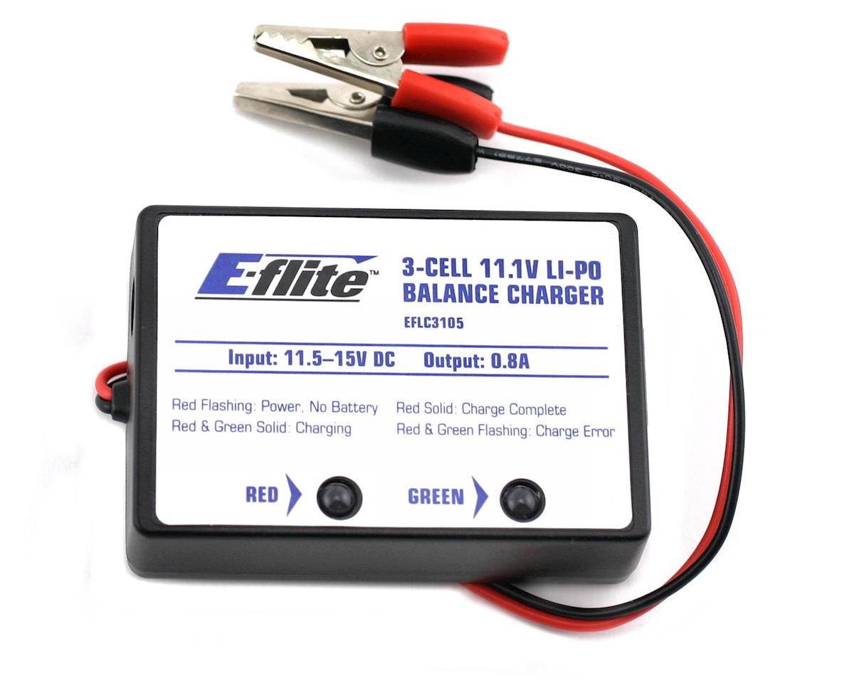 EFLC3105 E-Flite 3-Cell LiPo Balancing Charger, 0.8A E-FLITE