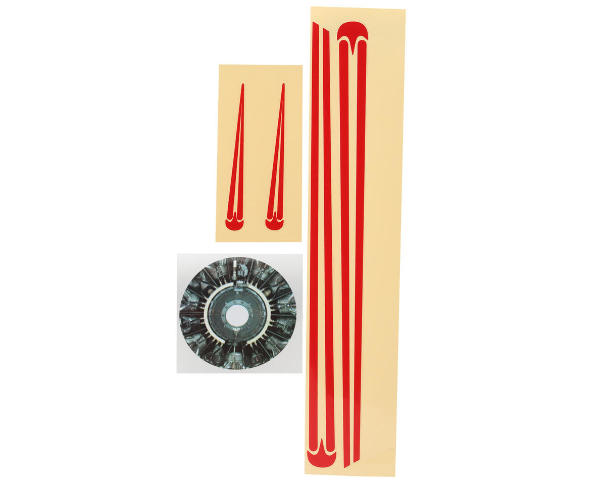 EFLU05358 E-Flite Decal Sheet, UMX WACO White E-FLITE