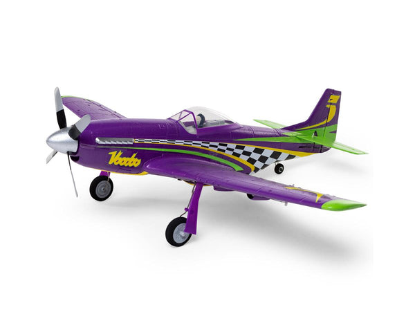 EFLU4350 E-Flite UMX P-51D Voodoo RC Plane, BNF Basic, EFLU4350