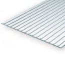 EVERGREEN 4523 1MM THICK 15 X 30CM METAL SEAM ROOF 3/8 (EACH) Evergreen