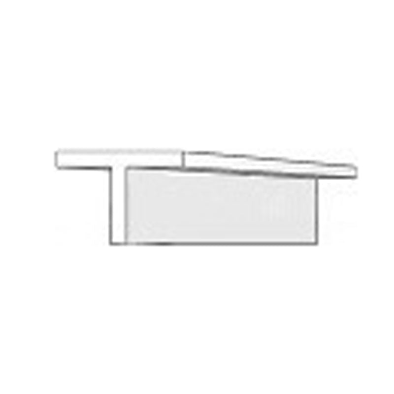 EVERGREEN 761 WHITE STYRENE T PROFILE  .035" (0.88mm) (4 PER PACK)