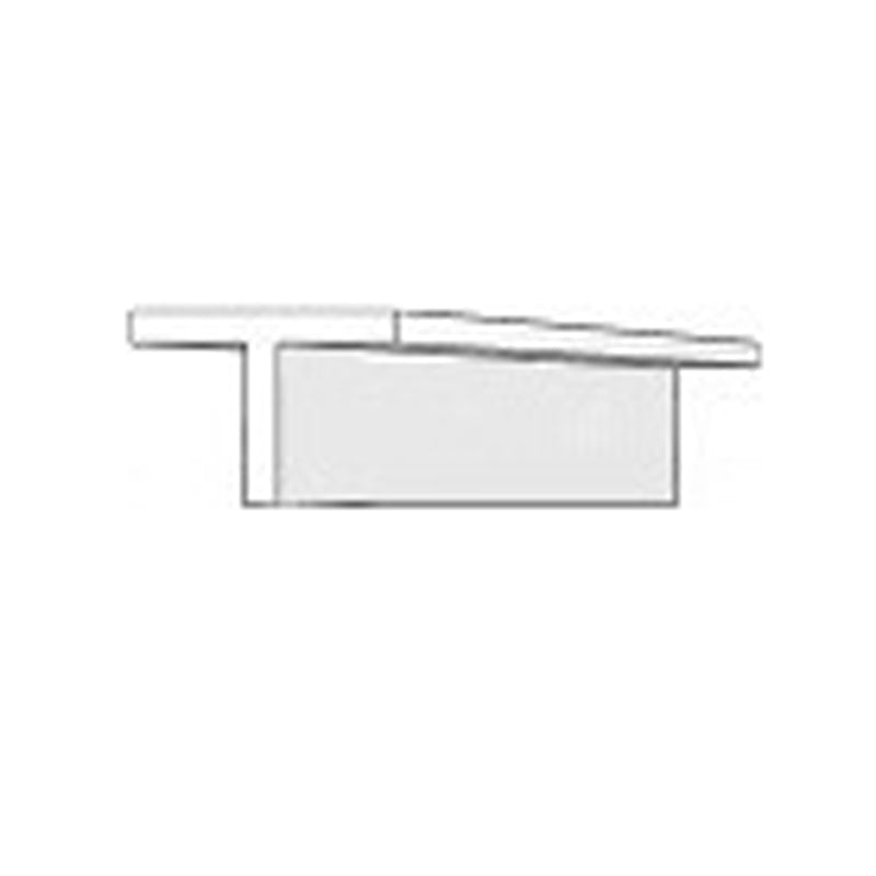 EVERGREEN 762 WHITE STYRENE T PROFILE  .056" (1.42mm) (4 Per Pack) Evergreen