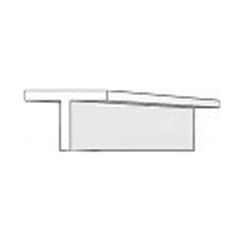 EVERGREEN 763 WHITE STYRENE T PROFILE  .073" (1.85mm) (4 Per Pack) Evergreen