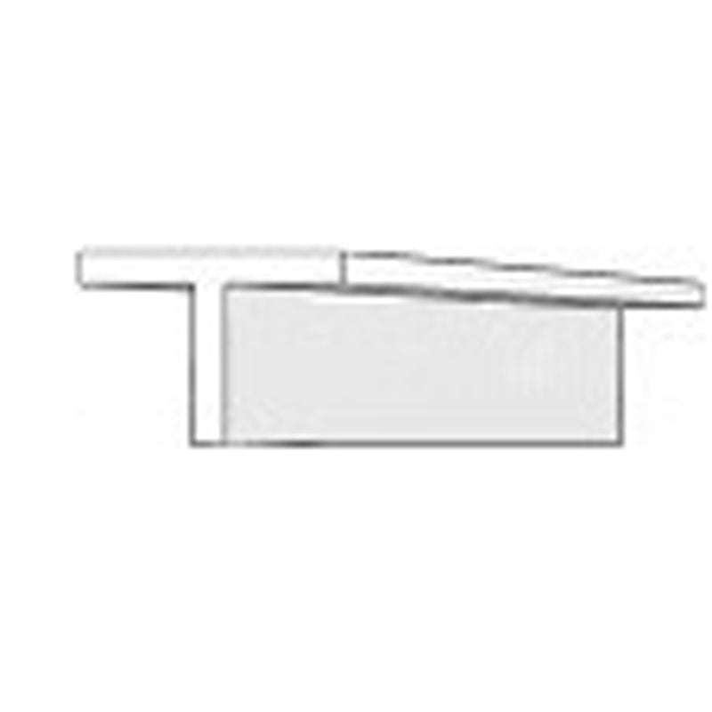 EVERGREEN 766 WHITE STYRENE T PROFILE .141" (3.60mm)  (3 Per Pack)