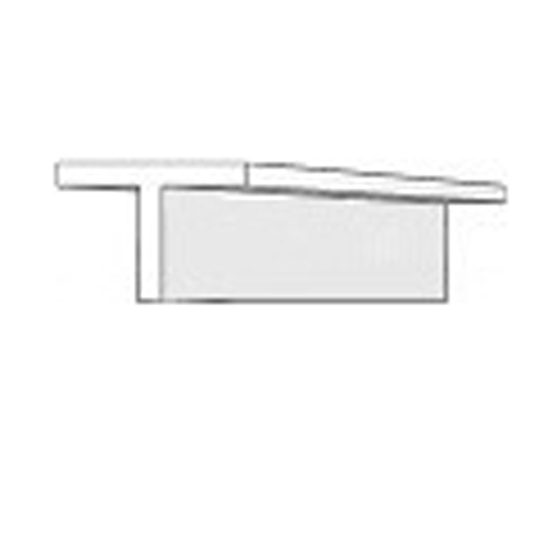 EVERGREEN 769 WHITE STYRENE T PROFILE .321" (8.10mm) (2 Per Pack) Evergreen