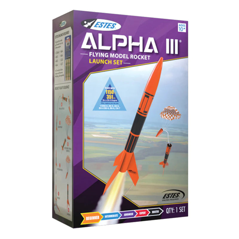 EST-1427X Estes Alpha III Beginner Model Rocket Launch Set [1427]