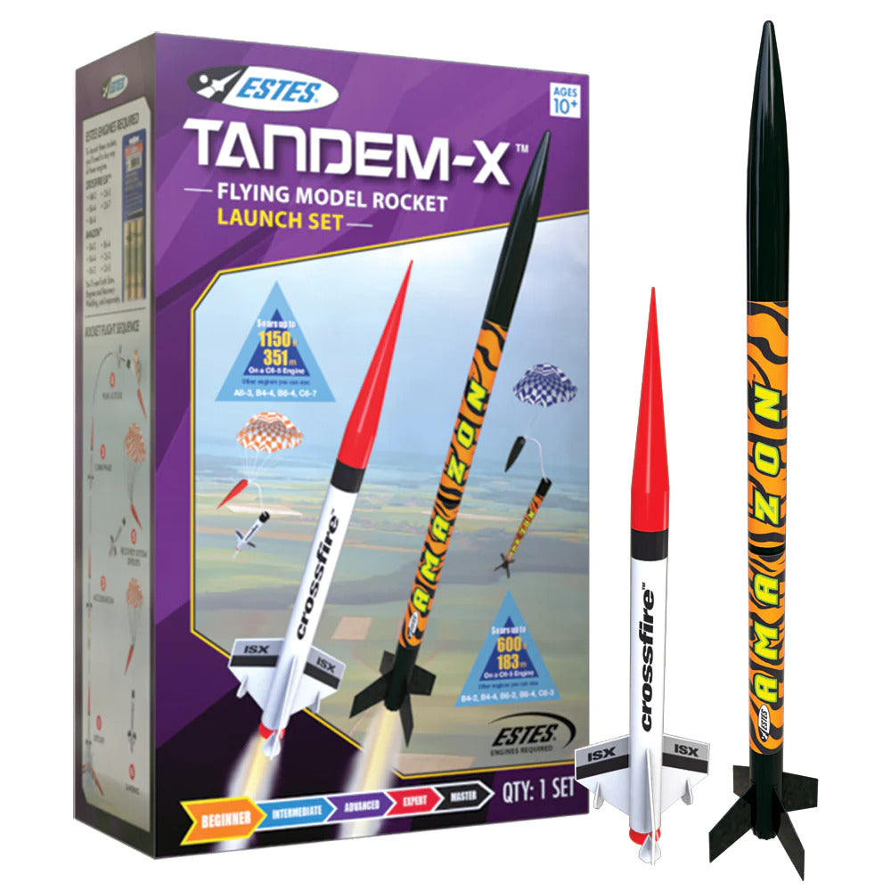 EST-1469X Estes Tandem-X (2 rockets) Intermediate Model Rocket Launch Set Estes