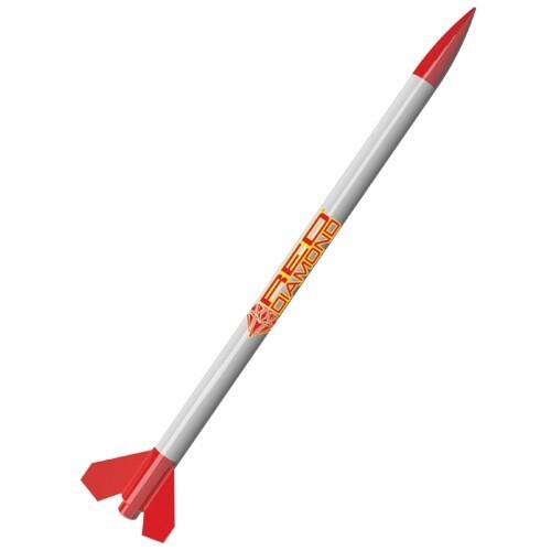 EST-1709 Estes Red Diamond Beginner Model Rocket Kit (12 pk) Bulk Pack