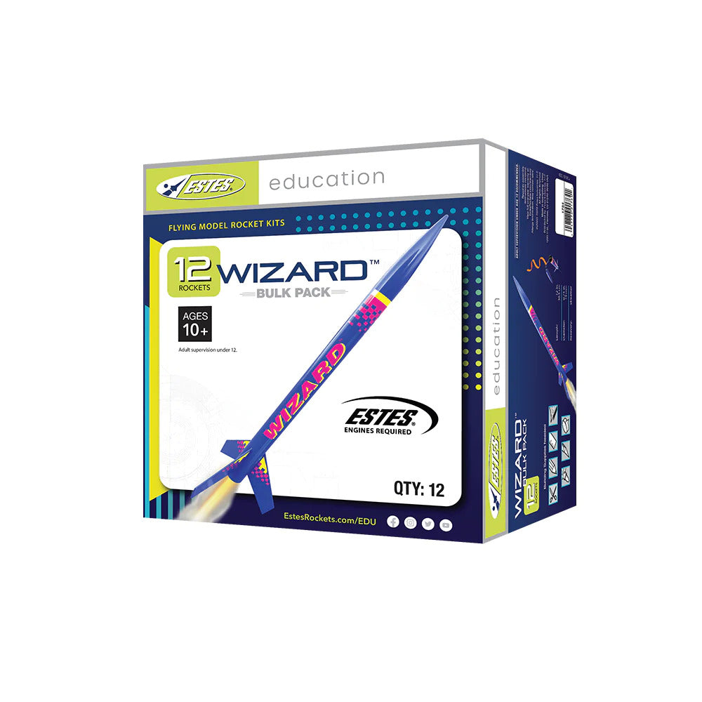 EST-1754 Estes Wizard Intermediate Model Rocket (12pk) Bulk Pack [1754] Estes