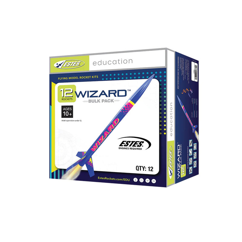 EST-1754 Estes Wizard Intermediate Model Rocket (12pk) Bulk Pack [1754]