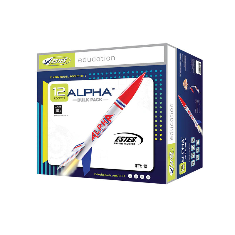 EST-1756 Estes Alpha Intermediate Model Rocket (12pk) Bulk Pack [1756]