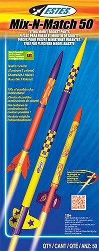 EST-2005 Estes Mix-N-Match 50 (2) Model Rocket Kit (18mm Standard Engine) Estes