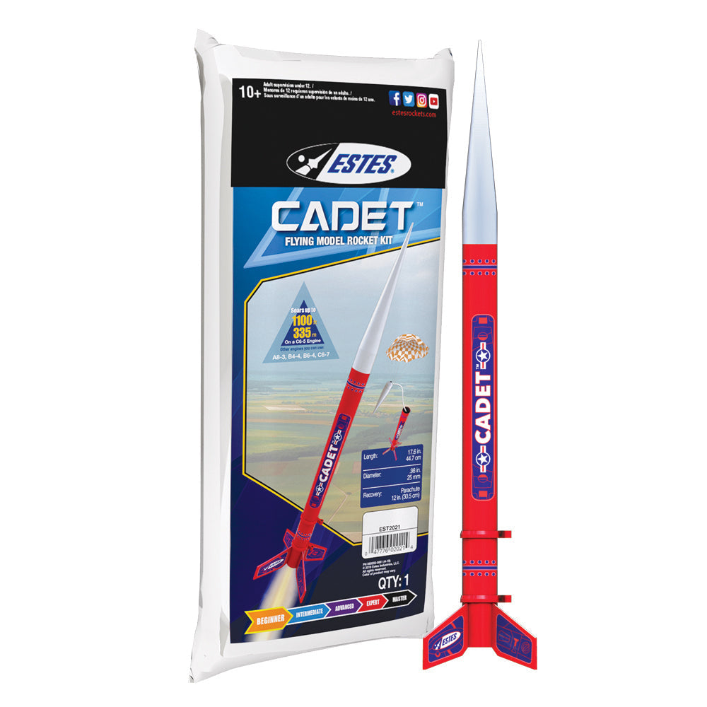 EST-2021 Estes Cadet Beginner Model Rocket (18mm Standard Engine) [2021] Estes