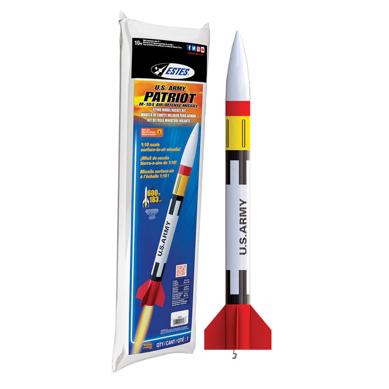 EST-2056 Estes U.S. Army Patriot M-104 Intermediate Model Rocket Kit (18mm Standard Engine)