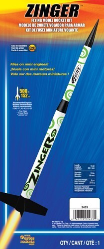 EST-2433 Estes Zinger Rocket E2X (13mm Mini Engine) Estes