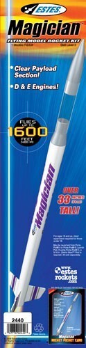 EST-2440 Estes Magician Rocket Skill Level 3 (24mm Engine) Estes
