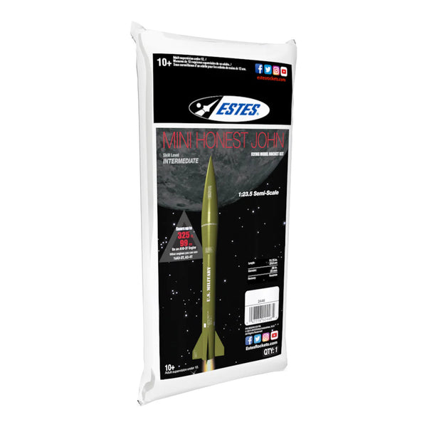 EST-2446 Estes Mini Honest John Intermediate Model Rocket Kit (13mm Mini Engine)