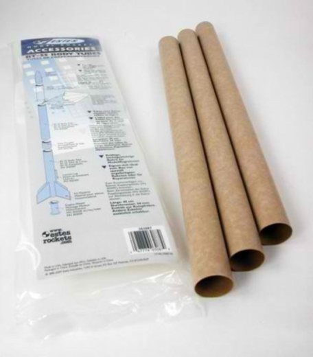 EST-3087 Estes BT-55 Body Tube (3 pk) Model Rocket Accessory