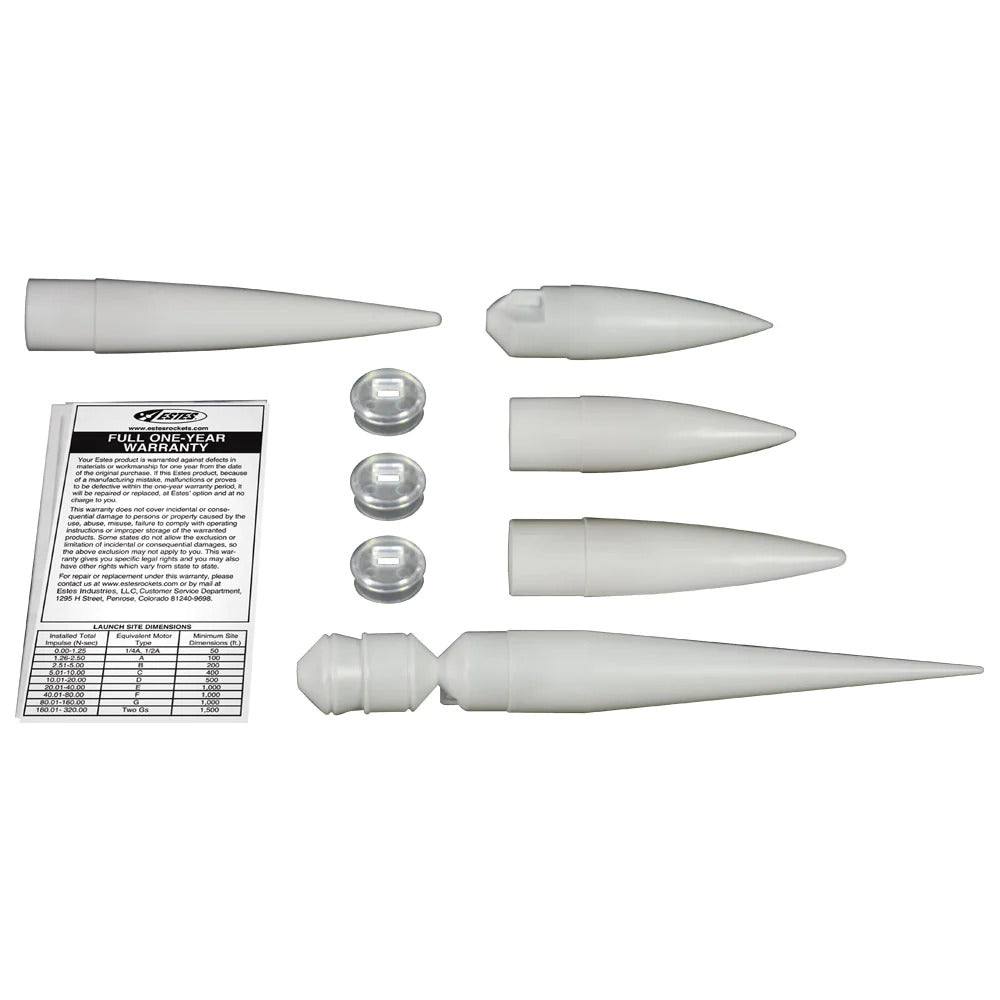 EST-3162 Estes NC-50 Nose Cone (5 pk) Model Rocket Accessory Estes