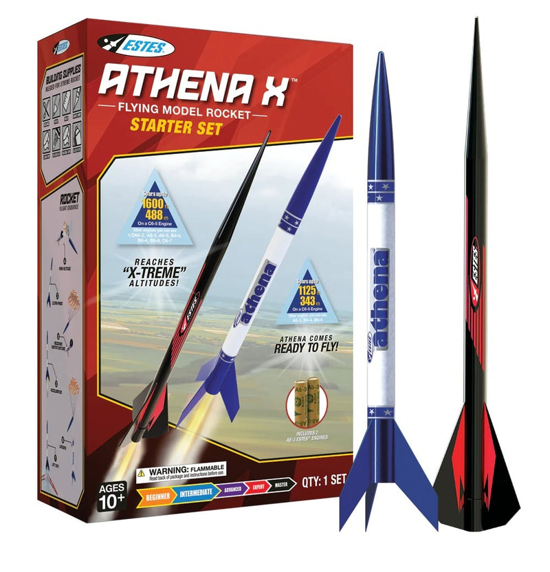 EST-5304 Estes Athena X Beginner Model Rocket Starter Set includes Engines[5304]