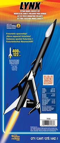 EST-7233 Estes Lynx Rocket Skill Level 3 (13mm Mini Engine) Estes