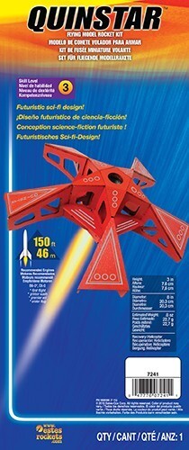 EST-7241 Estes Quinstar Advanced Model Rocket Kit (18mm Standard Engine)