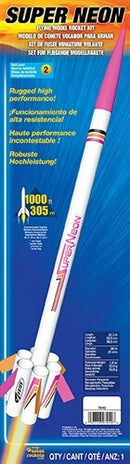 EST-7242 Estes Super Neon Advanced Model Rocket Kit (18mm Standard Engine) Estes