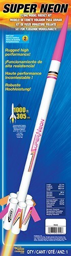 EST-7242 Estes Super Neon Advanced Model Rocket Kit (18mm Standard Engine)